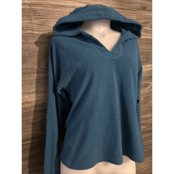 Prana Breathe Ruby Long-Sleeve Fleece V-Neck Pullover Sweatshirt Women's Large - Picture 3 of 10